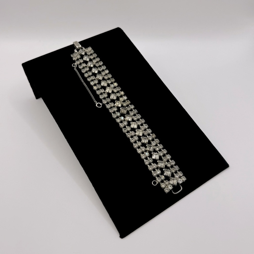 VINTAGE Crystal Statement Bracelet